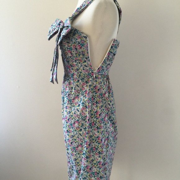 J.CREW Petite One-shoulder Tie Dress in Liberty® Claire-Aude Floral - Picture 4 of 9